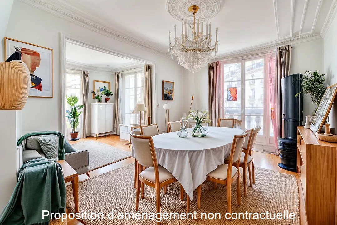 Unique opportunity for occupied life annuity: charming apartment to modernize, Lamarck-Caulincourt district 1