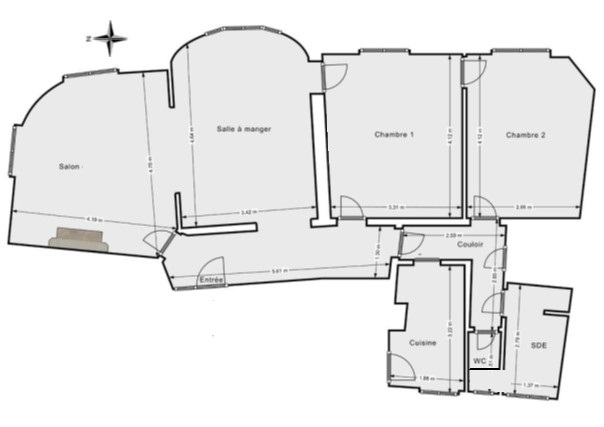 Opportunité unique en viager occupé : Charmant appartement à moderniser, quartier Lamarck-Caulaincourt 10